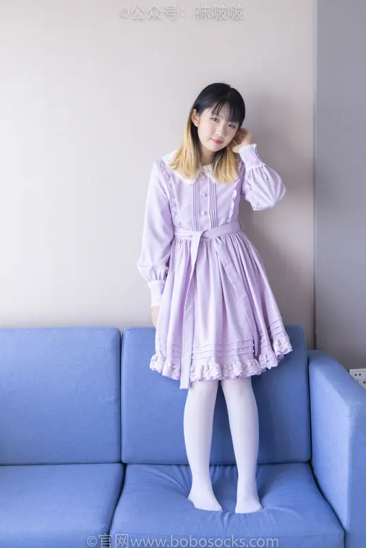 [BoBoSocks袜啵啵]NO.079 砂糖-皮鞋、厚白丝（花絮版） - BoBoSocks袜啵啵