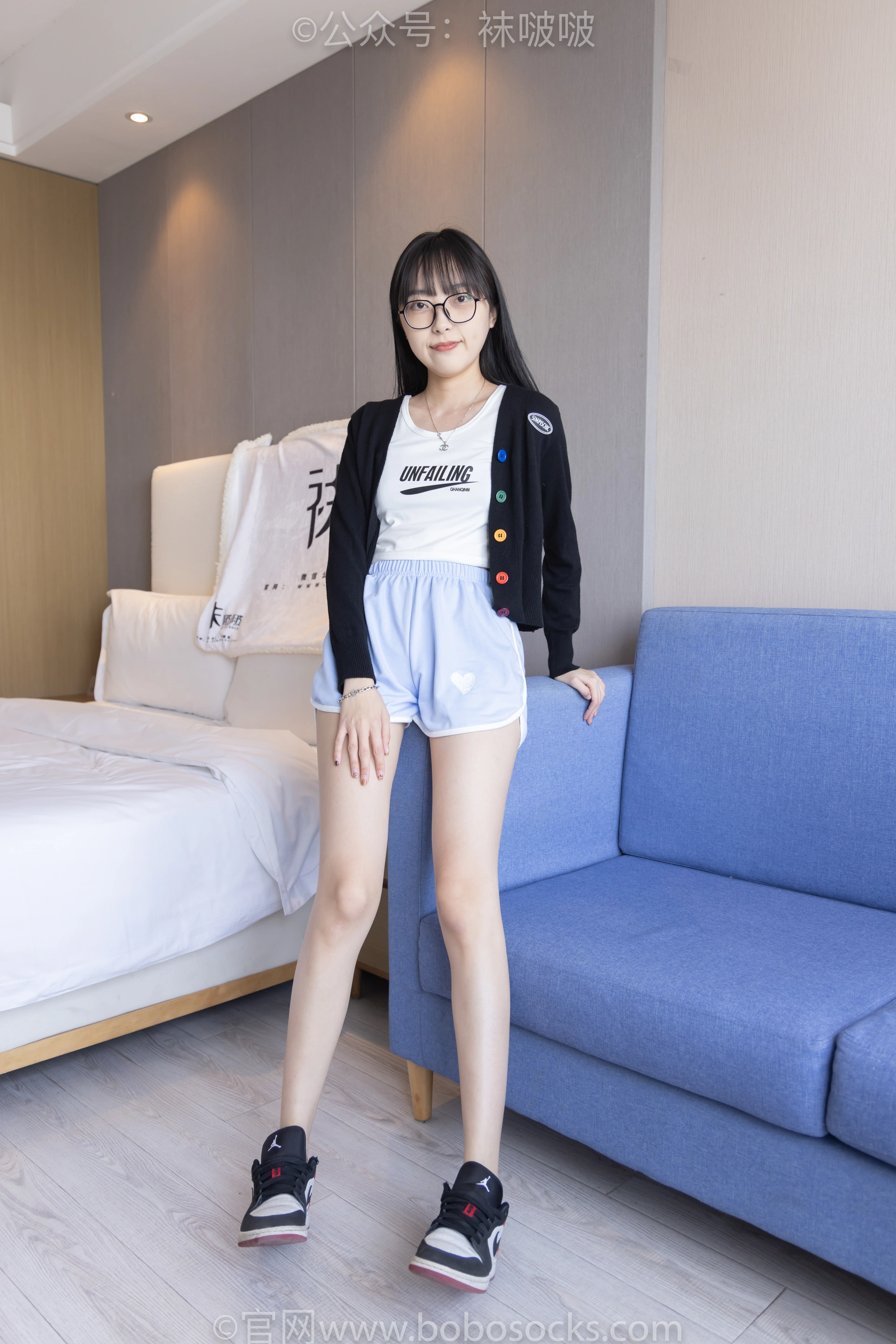 [BoBoSocks袜啵啵]NO.081 稚予- AJ、浅黄色短棉袜、浅蓝色短棉袜、裸足（花絮版） 2