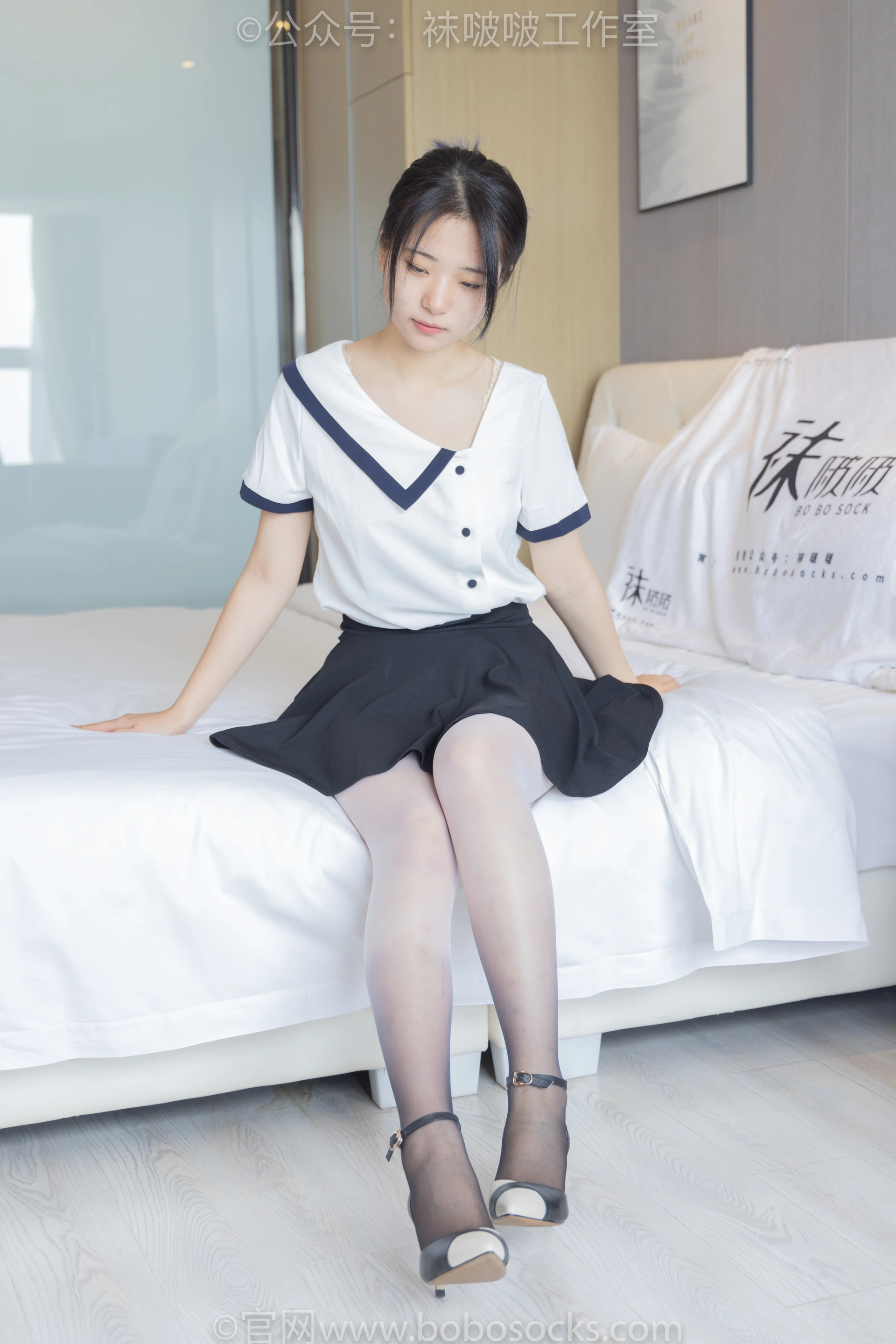 [BoBoSocks袜啵啵]NO.089 小淳-高跟鞋、黑白渐变丝袜 2