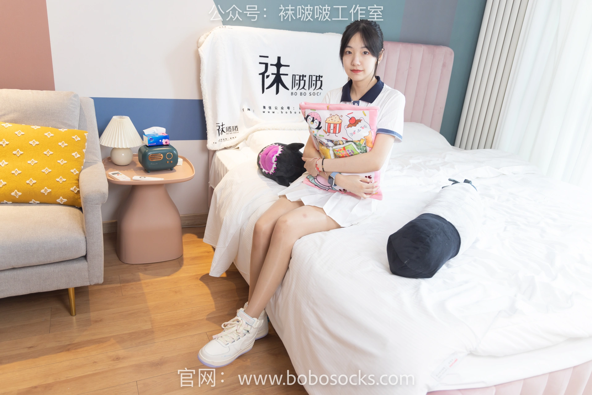 [BoBoSocks袜啵啵]NO.096 小甜豆-板鞋、白棉袜、油亮肉丝 3