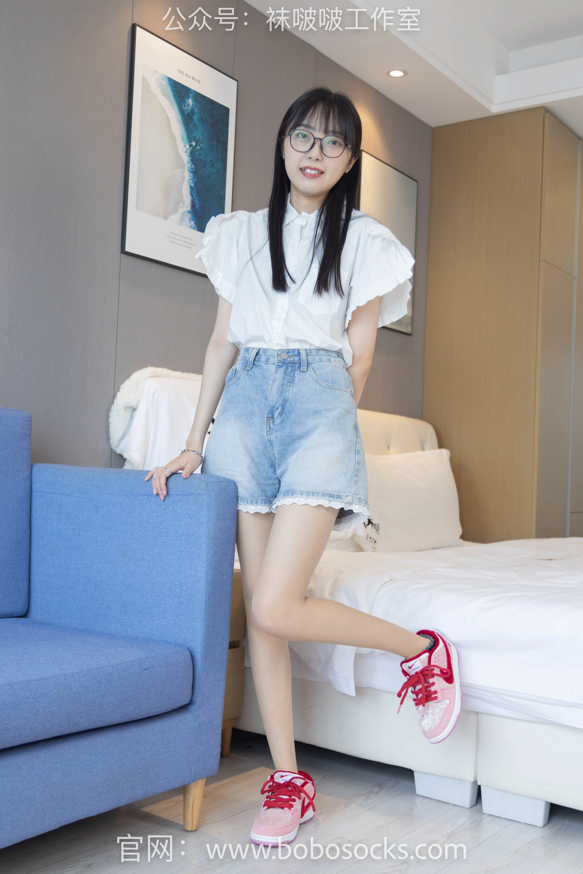 [BoBoSocks袜啵啵]NO.097 稚予-板鞋、玻璃丝短袜、肉丝 3